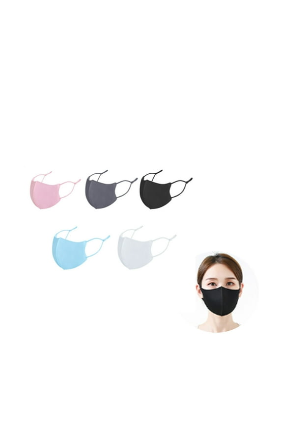 1 Pcs Cloth Face Masks,3-Layer Protection Black Mask with Adjustable Strap,Breathable Face Masks