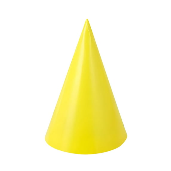 TELOLY 10 PCS Pastel Party Hats for Kids and Adults,Rainbow Party Supplies for Party Decorations,Party Headwear for Birthday|Celebration|Party,Macaron Cone Kids Hats for Girls Boys Women Men Yellow