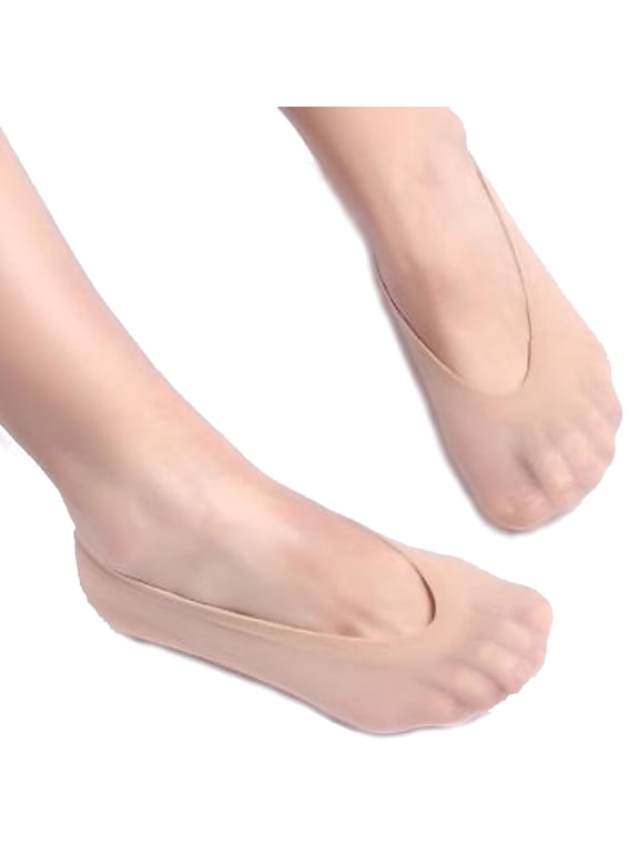 10 Pairs Women Antiskid Invisible Liner Socks Ultra-Thin Breathable No Show Ped Low Cut Antiskid Bottom Socks