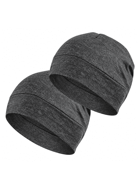 100% Cotton Skull Caps Beanie Sleeping Hats for Men Women | Lightweight, Soft &Amp; Breathable Skully Head Cover, Helmet Liner for Cycling &Amp; Running, Wicking Cpap Chemo Bald Nightcap