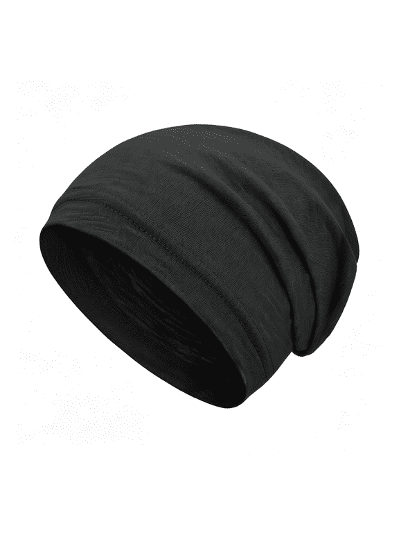 100% Cotton Summer Beanie for Men Women, Thin Soft Slouchy Beanies Lightweight Chemo Hair Loss Cap Daily Hat Headwear