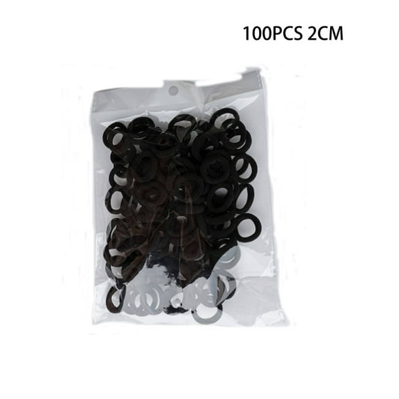 TELOLY 100Pcs Hair Ties High Elasticity Toddler Hair Ties Small Elastic Hair Ties,Style 9