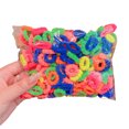 thumbnail image 1 of TELOLY 100Pcs Hair Ties,Small Rubber Bands,Silk Scrunchies,Flower Fluorescent, 1 of 2