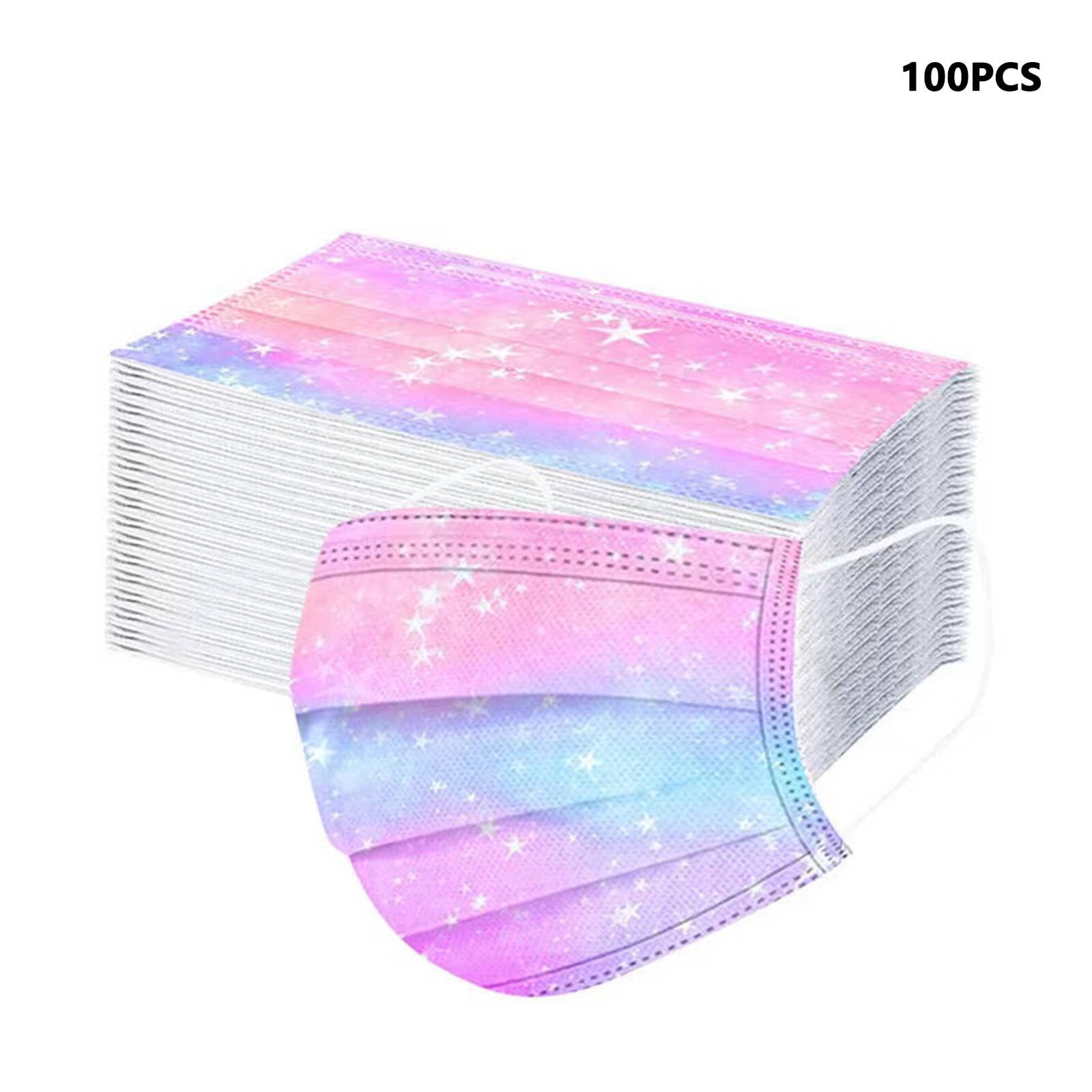 TELOLY 100Pcs Masks Disposable,Hygienic Safe Face Masks,Soft and ...