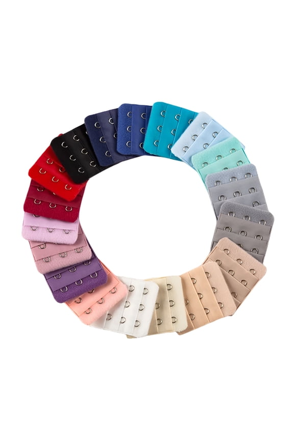 10PC Women's Bra Extenders Brassiere Extension Hooks Narrow 3 Rows 3 Buttons Bra Underwear Extension Buckle