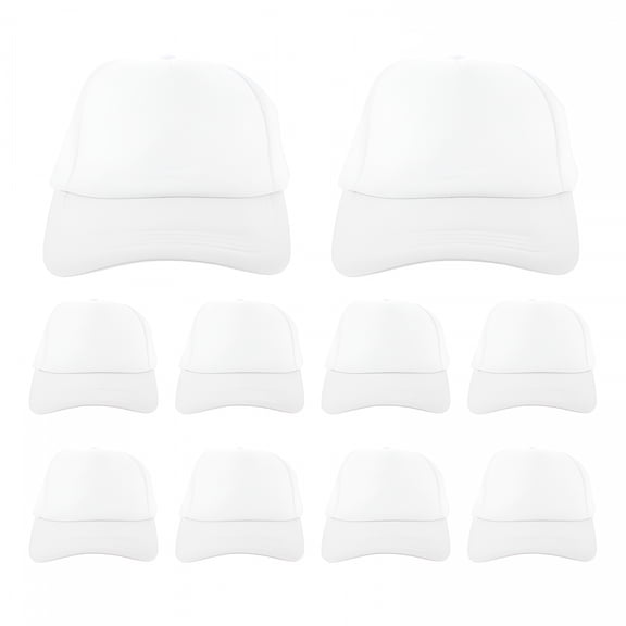 TELOLY 10Pack Sublimation Blank Hats for Heat Transfer and Custom Printing