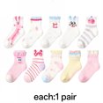 thumbnail image 1 of TELOLY 10Pack Toddler Socks,Soft Cotton Touch Toddler Socks 2T-3T,Cool No Allergy Kids Socks,Colormixing2,M, 1 of 4