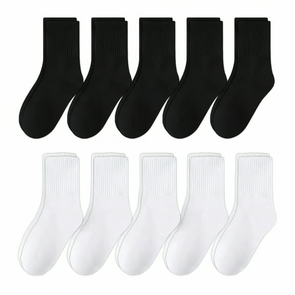 TELOLY 10Pairs Kids Socks,Size 31-37 Boys Socks 4-6 Years,Striped Design Boys Socks,Combination1