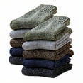 thumbnail image 1 of TELOLY 10Pairs Thermal Socks for Men,39-44 Yards Men Socks,Botanical Patterns Warm Socks for Men,Combination3, 1 of 1