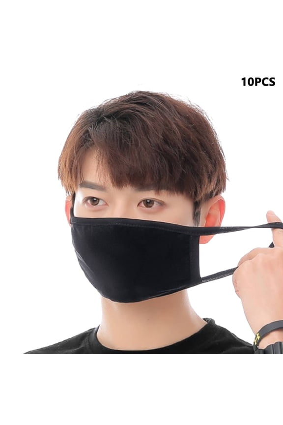 10Pcs Full Face Mask,Applicable to Multiple Scenarios Facemask,Comfortable Wearing Experience Efficient Filtration System Ace Masks,Black1