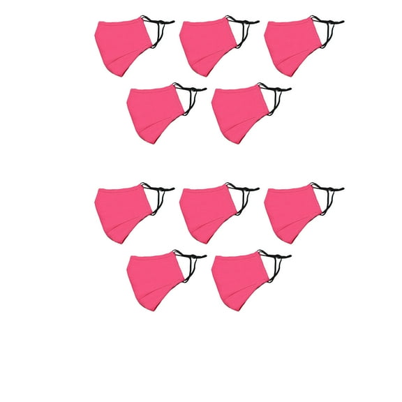 TELOLY 10Pcs Full Face Mask,Spraying Operations Facemask,Industrial Work Filtration Materials Ace Masks,Red3