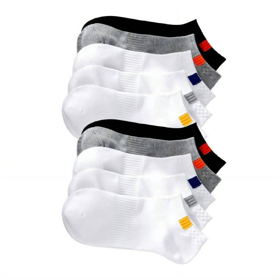 TELOLY 10Pcs Mens Socks,Summer-Specific Design Wool Socks,Low-Cut Boat Socks Style Wool Socks Mens