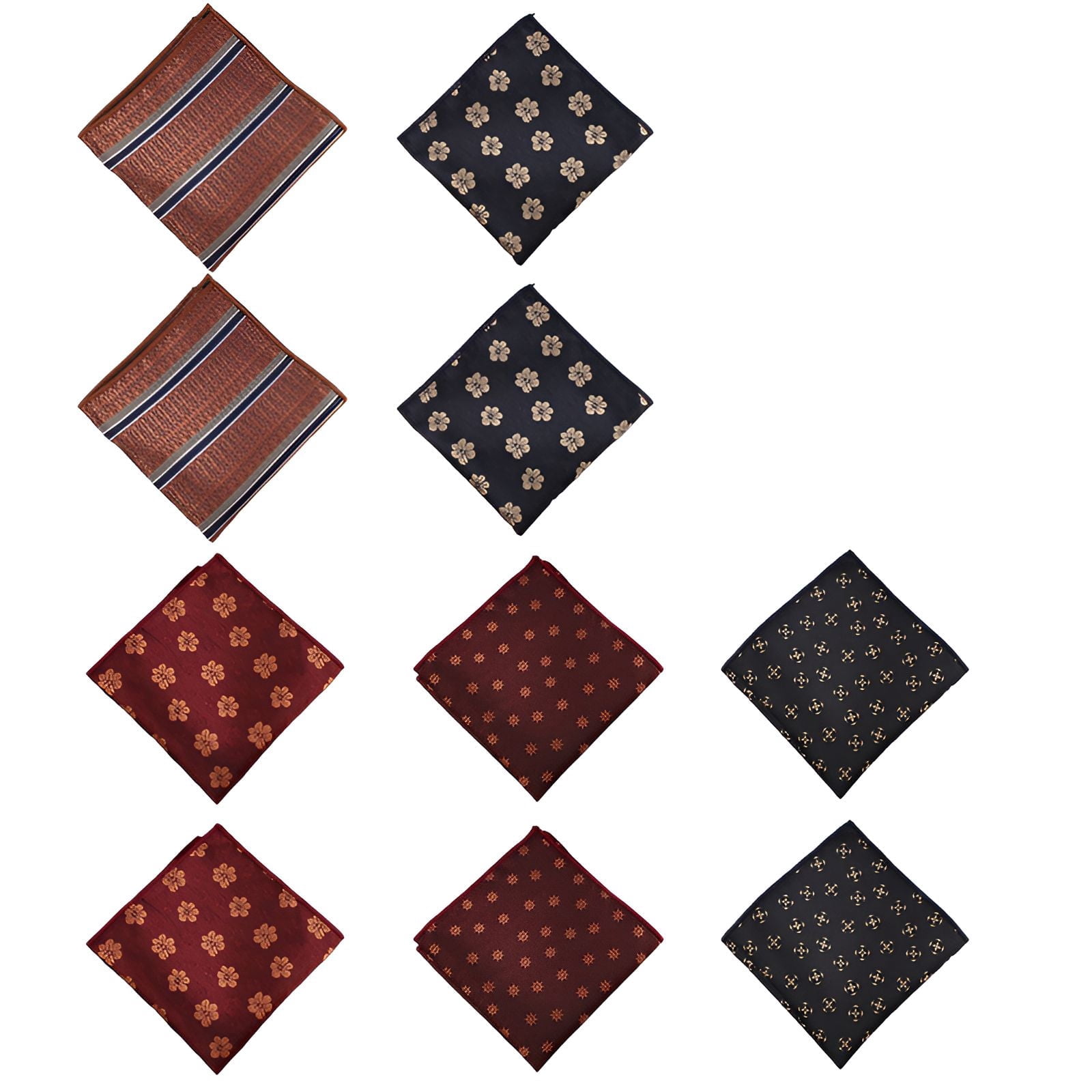 Polyester Squres TELOLY 10Pcs Pocket Squares for Men,No Pilling Pocket Squares for Men ...