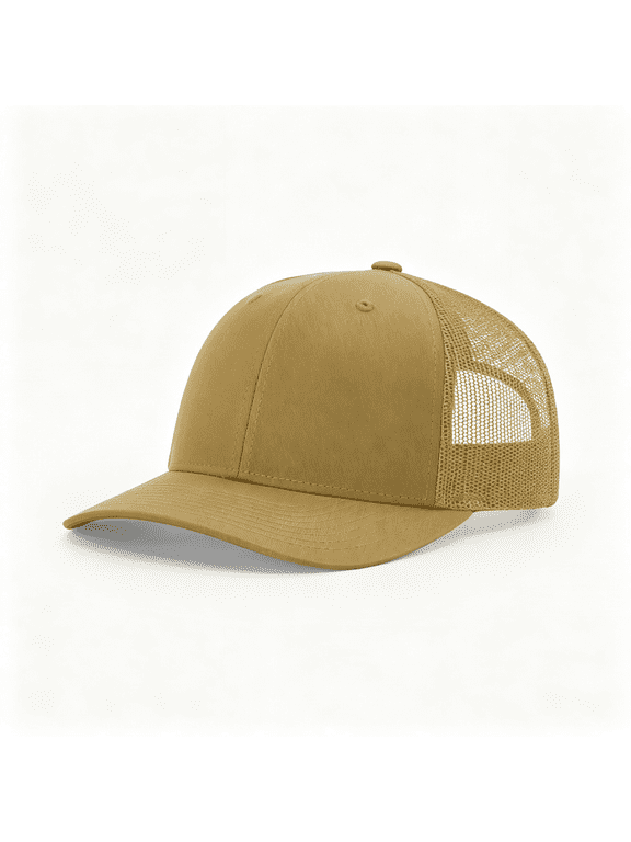 112 Trucker Hat - Premium Blank Baseball Cap, Adjustable Snapback Hat - Structured Six Panel Blank Hats Snapback Hats for Men