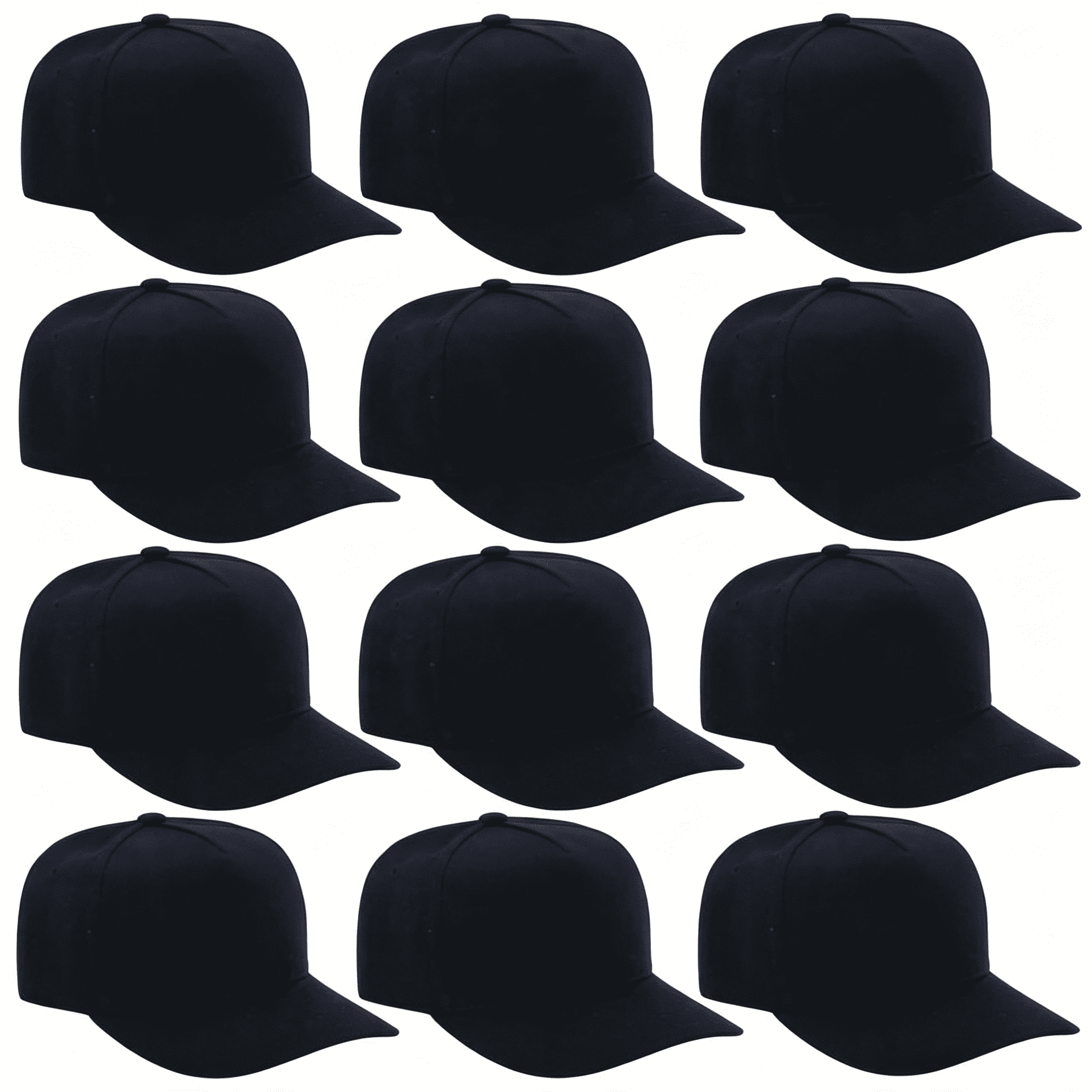 TELOLY 12 Pack Seamless Baseball Caps Wholesale Bulk-No Center Seam,Diy ...