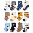thumbnail image 1 of TELOLY 12Pairs Kids Socks,0-1 Years Old Non Slip Socks,Cotton Socks Baby Girl Socks,Combination2,S, 1 of 1