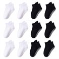 thumbnail image 1 of TELOLY 12Pairs Kids Socks,1-3Years Old Non Slip Socks,Color Matching Baby Girl Socks,Combination1,M, 1 of 1