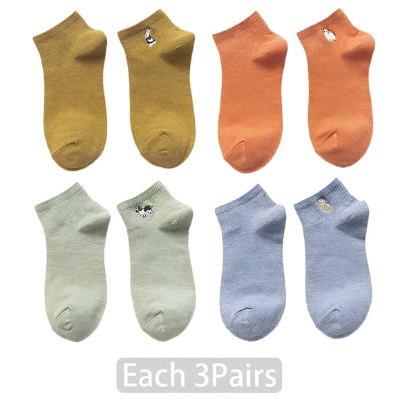 OQRKI 20Pairs Ankle Socks for Women,Cotton Women Socks Size 9-11,Women Ankle Socks