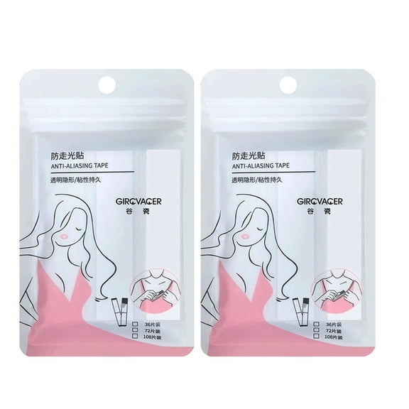 TELOLY 144 pieces fashion beauty double-sided tape, adhesive strips clothing skin chest tape transparent garment tape for body clothing accessories evening wear shirts tape