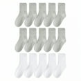 thumbnail image 1 of TELOLY 15Pairs Kids Socks,25-30 Yards Boys Socks 4-6 Years,Solid Color Boys Socks,Combination2, 1 of 1