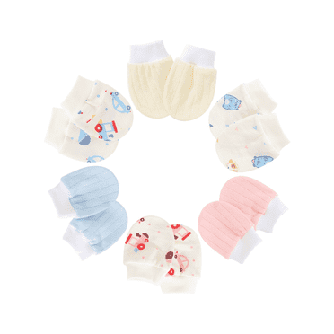 TELOLY 16 Pcs Baby Mittens,No More Face Scratches and Summer Breathable Mesh Newborn Mittens,Non-Restrictive Movement Baby Mittens for 0-6 Months,Multicolor