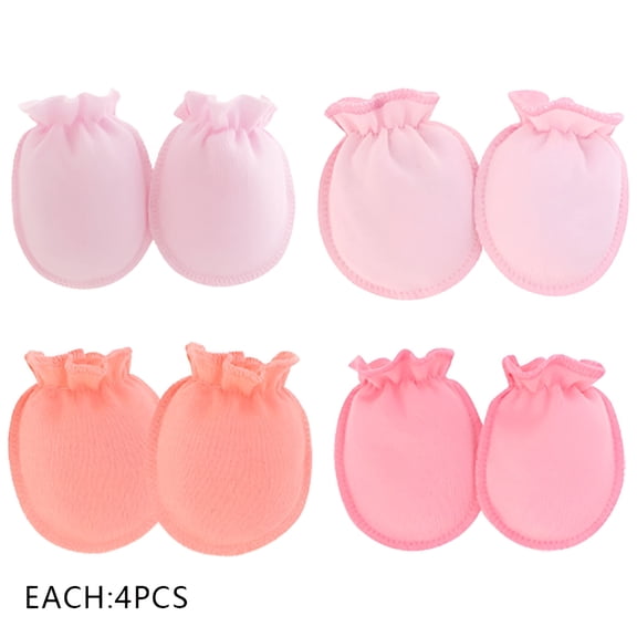 TELOLY 16 Pairs Baby Mittens,Cotton Newborn Mittens No Scratch,Baby Mittens 0-6 Months,Style1