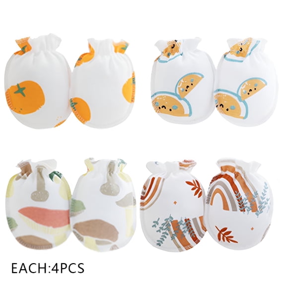TELOLY 16Pcs Baby Mittens,Playful Look Baby Mittens Newborn,Baby-Friendly Feel Newborn Mittens,Style1