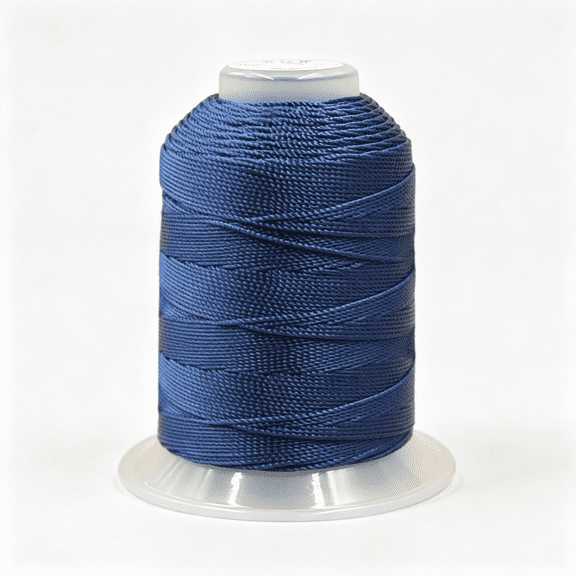 TELOLY 1Mm 240 Yards Twisted Silk Cord Trim 3-Ply Twine Thread Braided Polyester String for Diy Crafts,Macrame,Pendants,Jewelry,Friendship Bracelets,Necklaces Navy Blue CordNavy Blue