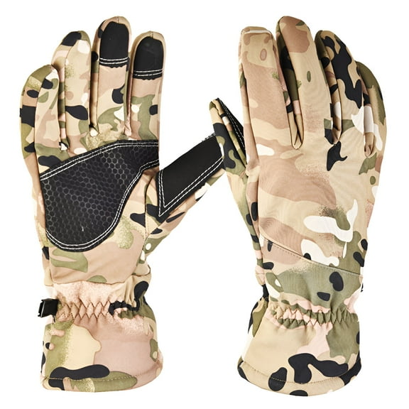 TELOLY 1Pair Mens Gloves for Cold Weather Cold Resistance Snow Gloves Women Warmth Lock Winter Gloves M