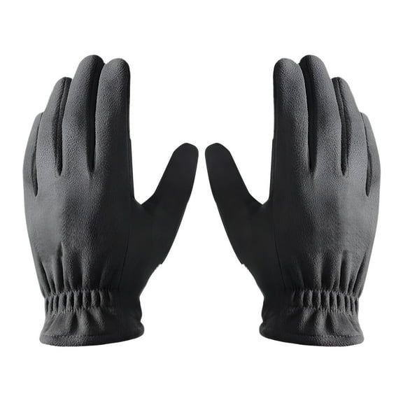 TELOLY 1Pair Running Gloves for Men,Velvet Cycling Gloves,Gloves for Women,Gray