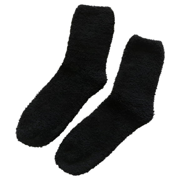 TELOLY 1Pairs Grip Socks,Elastic Cuff Grip Socks Men,Comfortable Fit Grippy Socks,Black