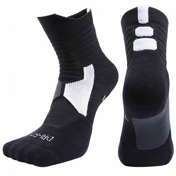 TELOLY 1Pairs Mens Socks,Comfortable Socks Long Socks,Foot Protection Men'S Socks,L,Black