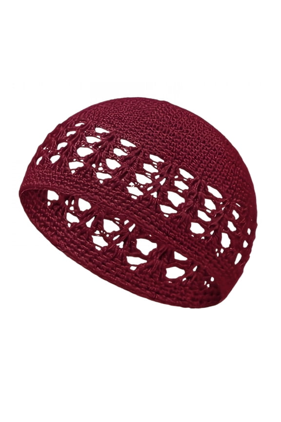 1Pc Kufi Hat for Men Knit Kufi Cap Crochet Beanie Skull Beanie African Hat for Men Women