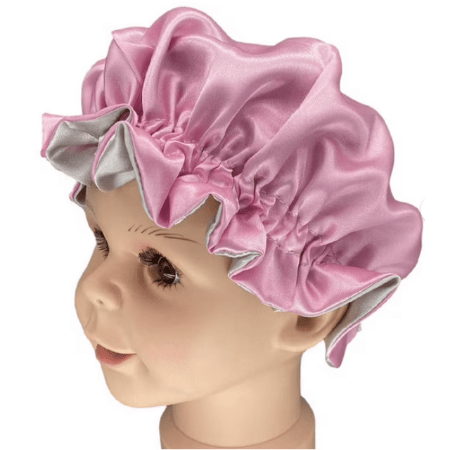 TELOLY Pink Appearance Silk Bonnet,Luxurious Silk Fabric Satin Bonnet ...