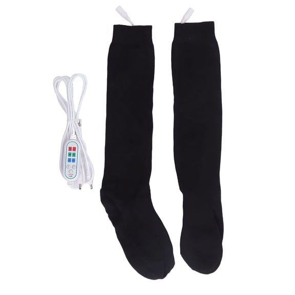 TELOLY 1Set Winter Cotton Heated Socks Rechargeable Electric Heated Socks for Men Women Outdoors Skating Skiing Hunting Fishing