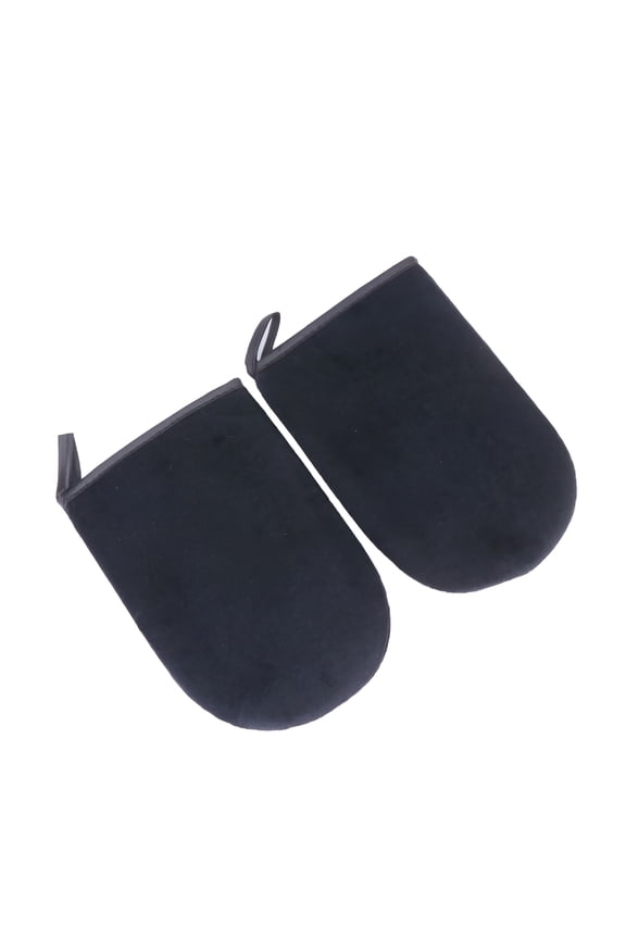 2 Pack Self Tanning Applicator Mitts,Self Tanning Gloves,Self Tanning Mitts Sets,Sunless Tanning Cream Applicator Mitts (Black)
