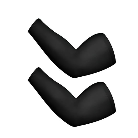 TELOLY 2 Pairs Plus Size Arm Sleeves UV Sun Protection Cooling Ice Silk Oversized Compression Sleeve Cover for Women