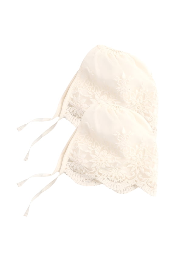 2 Pcs Baby Gifts Girl Outfit Infant Clothes Cap Silk Hair Bonnet Easter Bonnets for Girls Lace Hat