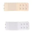 thumbnail image 1 of TELOLY 2 Pcs Bra Extender,3.8" Three-Row and Two-Button Bra Strap Extender,Rust-Resistant Stainless Steel Clasps Bra Band Extension Strap,White&Beige, 1 of 2