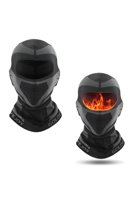 2 Pcs Mens Extreme Cold Weather Full Face Mask - Winter Ski Mask Balaclava - Snow Head Gear for Construction,Working,Motorcycle,Snowmobile,Snowboard & Skiing. Fits Under Helmets