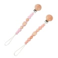 thumbnail image 1 of TELOLY 2 Pcs Pacifier Clip Durable Material Pacifier High Quality Craftsmanship Innovative Features Pacifier Clip,Shape6, 1 of 3