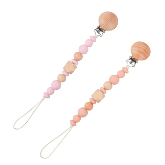 TELOLY 2 Pcs Pacifier Clip Durable Material Pacifier High Quality Craftsmanship Innovative Features Pacifier Clip,Shape6