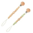 thumbnail image 1 of TELOLY 2 Pcs Pacifier Clip Moderate Length Baby Pacifier Portable Suitable for Babies Pacifier Case,Shape7, 1 of 3