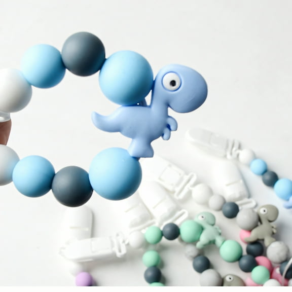 TELOLY 2 Pcs Pacifier Clip Non-Toxic Safe Ingredients Pacifiers Adjustable Design Eco-Friendly Material Pacifier Clip,Green