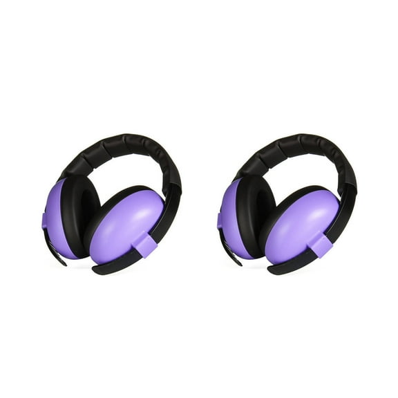 TELOLY 2 Pcs Shooting Ear Protection,360° Sound Isolation Ear Muffs,Adjustable Fit Comfort for Babies Baby Noise Cancelling Headphones,Purple