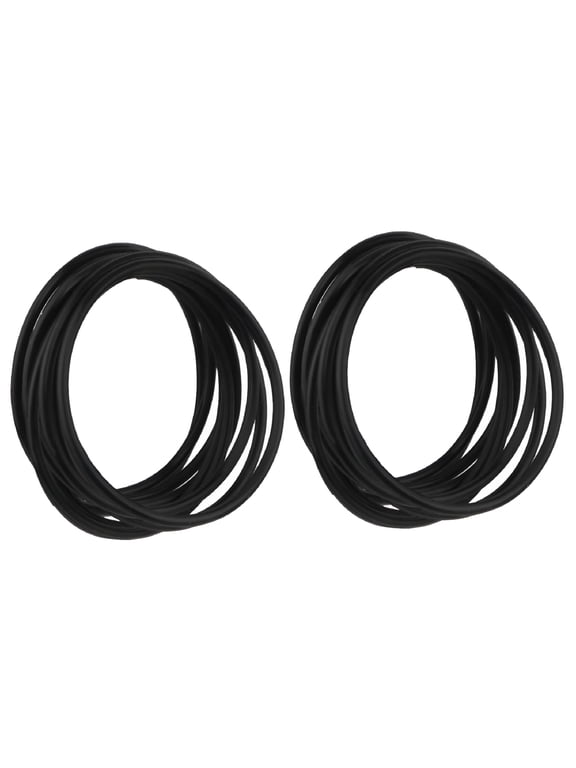 2026 New 20 Piece Black Rubber Jelly Bracelet Stretchable Bracelets Bands for Theme Events for Party, Festival, Concert, Sports