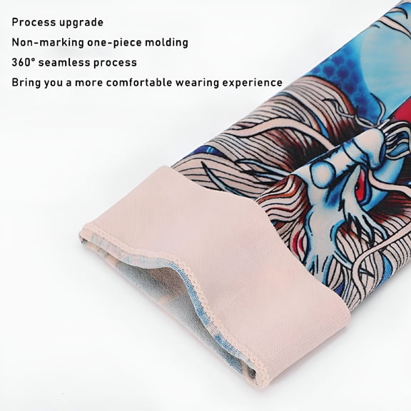 TELOLY 2026 New 11 Colors Fake Temporary Tattoo Sport Ice Silk Sleeves Body Art Arm Cover Sun Protect for Men Women