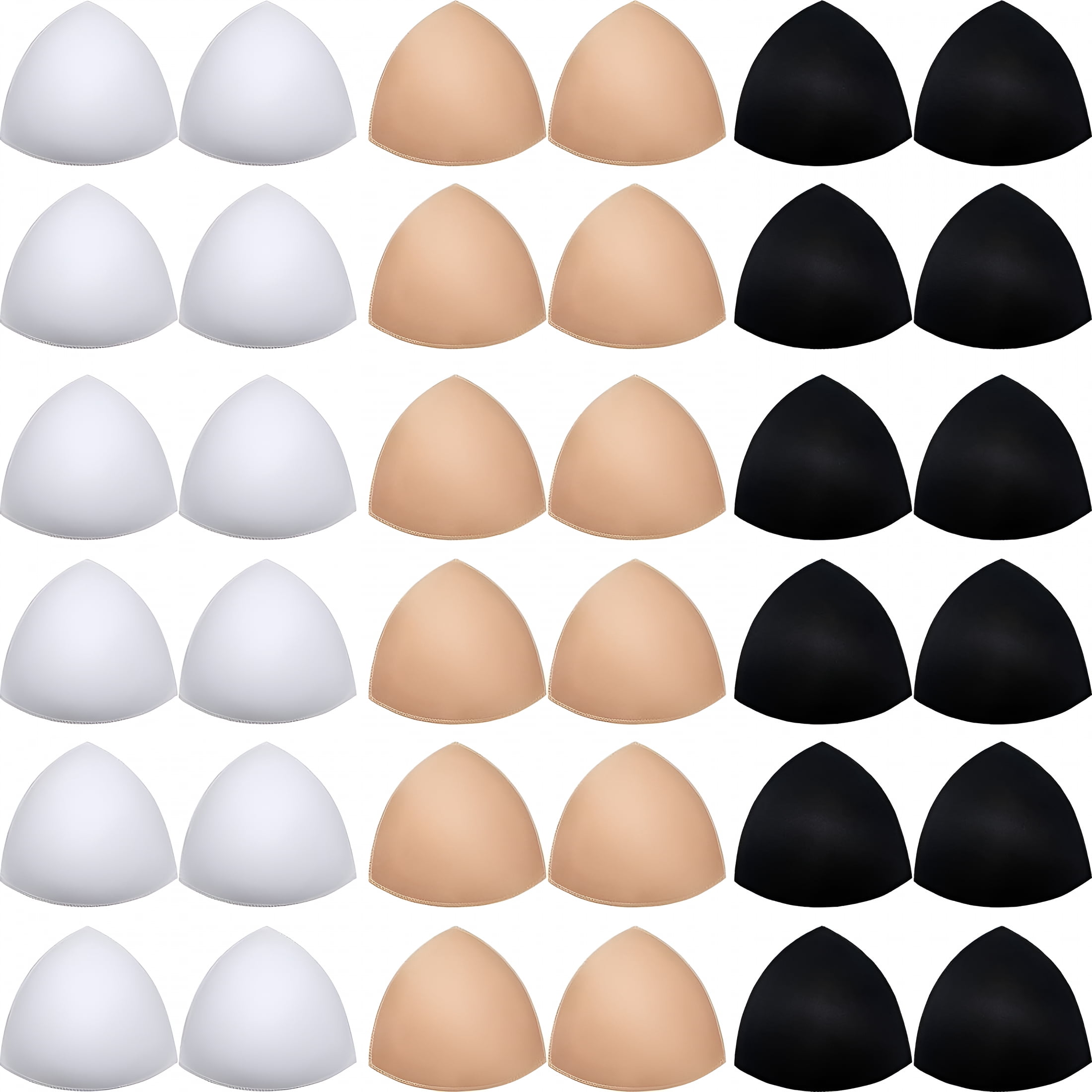 TELOLY 2026 New 18 Pairs Triangle Sports Bra Pads Inserts Women Push Up ...