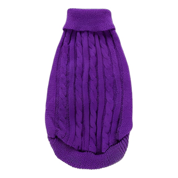 TELOLY 2026 New 1Pcs Dog Sweater,Dog Coats for Medium Dogs,Puppy Clothes for Small Dogs Girl,Purple,Xxl for Chilly Walks, Indoor Lounging, Fall Outings, Weekend Play, Casual Wear.