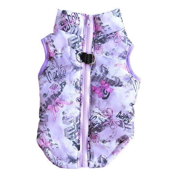TELOLY 2026 New 1Pcs Dog Winter Coat,Polyester Dog Sweatshirt,Dog Sweaters for Large Dogs,Purple,M for Winter Walks, Outdoor Play, Chilly Mornings, Snowy Days, Weekend Outings.